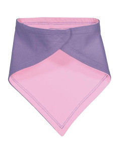 Babero Bandana para Bebé 100% Algodón Lavanda y Rosa 2