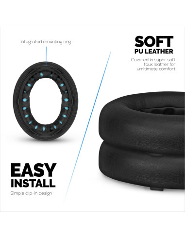 Almohadillas de Reemplazo Brainwavz para Bose NC700 - PU Negro