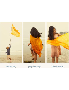 Seda para Jugar de Sarah - 100% Seda Real 89x89 cm 2