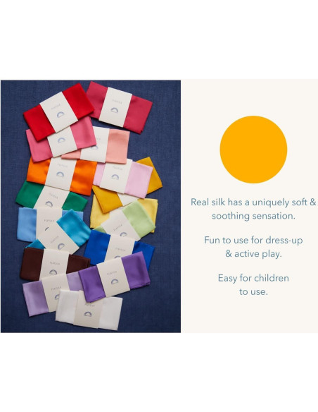 Seda para Jugar de Sarah - 100% Seda Real 89x89 cm