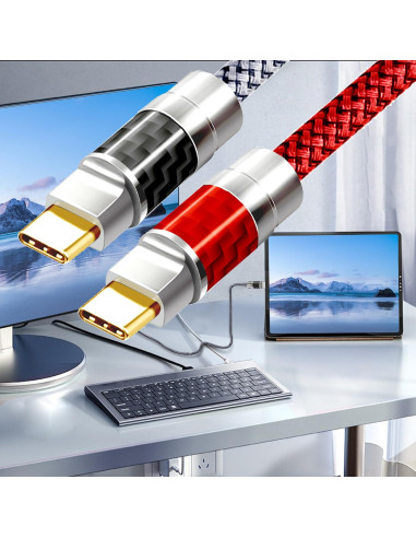 Cable USB Tipo C 1.83M Yotetion 4K 240W Carga Rápida