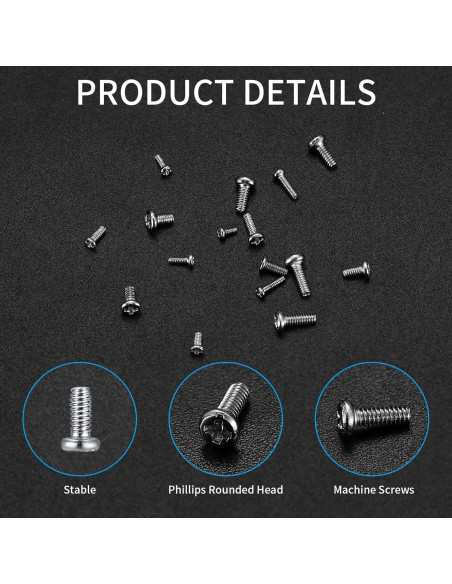 Kit de 800 Tornillos Pequeños WSLLM para Electrónica M1-M1.7