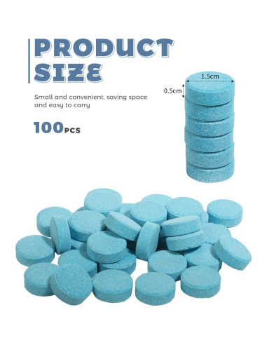 100 Tabletas Limpiaparabrisas UNLRAE, Efecto Concentrado, 3.785L