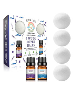 Bolas de Secado de Lana Heaven's Scent XL - Orgánicas y Reutilizables