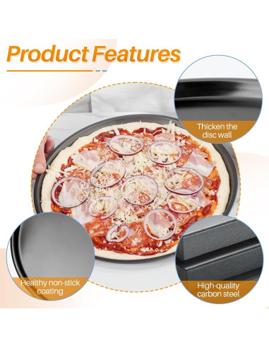 Bandeja para Pizza GYPNS 33 cm Antiadherente para Breville