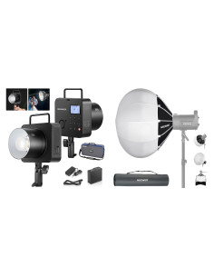 Flash Estroboscópico NEEWER Q4 400Ws con Softbox 26"