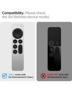 Funda Spigen para Control Remoto Siri Apple TV 2021/2022 - Negro 2