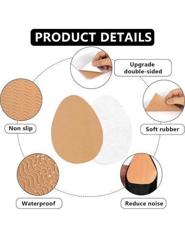 18 Protectores de Suela Antideslizantes Lonfliness 15x10cm