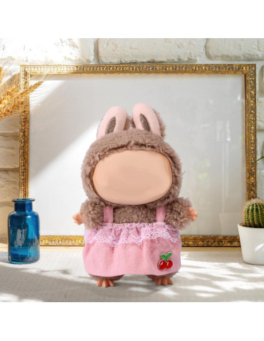 Ropa de Muñeca Cherry & Lace Rosa para Muñecas 17cm