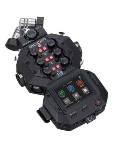 Grabadora de Audio Portátil Zoom H8 12 Pistas + Auriculares Sony MDR-7506 + Micrófono AT875R