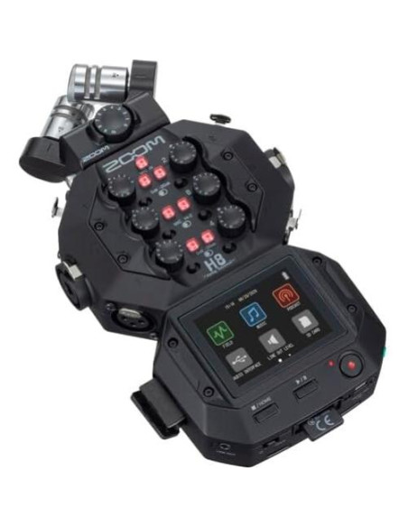 Grabadora de Audio Portátil Zoom H8 12 Pistas + Auriculares Sony MDR-7506 + Micrófono AT875R