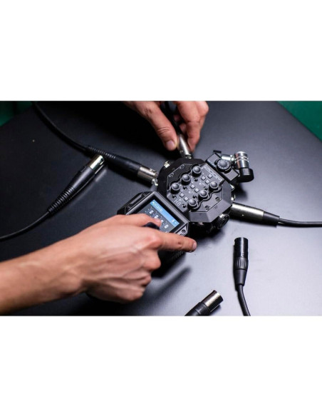 Grabadora de Audio Portátil Zoom H8 12 Pistas + Auriculares Sony MDR-7506 + Micrófono AT875R