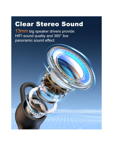 Auricular Bluetooth New Bee B41 Inalámbrico con Estuche 500mAh