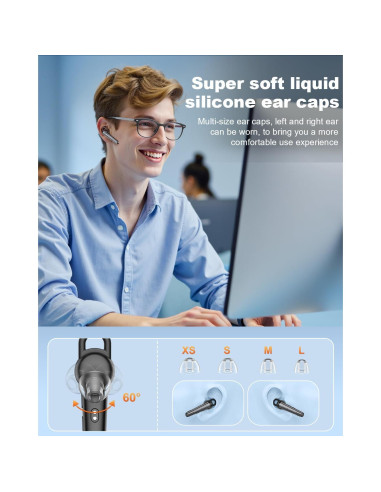 Auricular Bluetooth New Bee B41 Inalámbrico con Estuche 500mAh