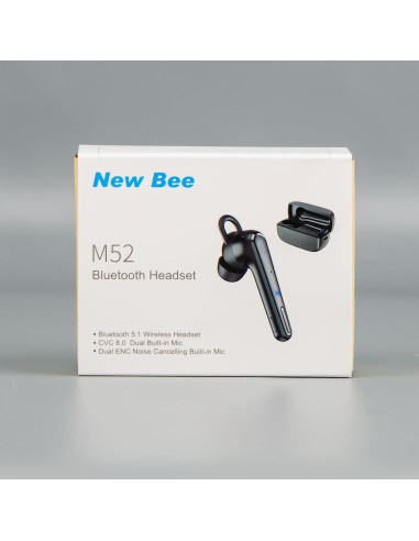 Auricular Bluetooth New Bee B41 Inalámbrico con Estuche 500mAh
