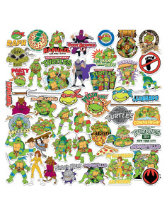 Calcomanías Tortugas Ninja TMNT 50ct Vinilo Premium