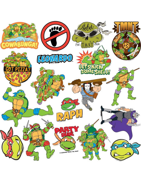 Calcomanías Tortugas Ninja TMNT 50ct Vinilo Premium