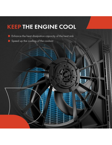 Ventilador de Refrigeración A-Premium para Toyota Corolla y Lexus UX200 2.0L