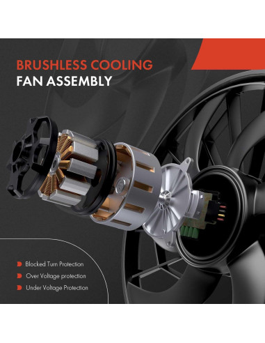 Ventilador de Refrigeración A-Premium para Toyota Corolla y Lexus UX200 2.0L