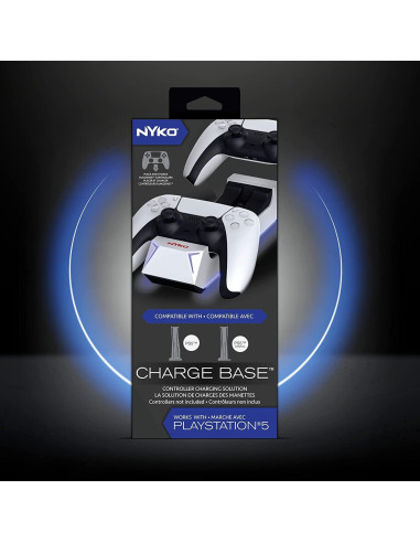 Base de Carga Dualsense Nyko para PS5 - Carga Rápida 2 Controladores