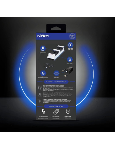 Base de Carga Dualsense Nyko para PS5 - Carga Rápida 2 Controladores