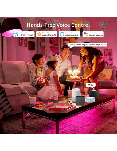 Bombillas Inteligentes Multicolor E12 XFOX 3W 300 Lúmenes - Paquete de 3