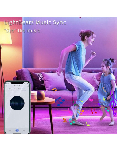 Bombillas Inteligentes Multicolor E12 XFOX 3W 300 Lúmenes - Paquete de 3