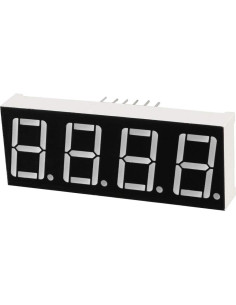 Tubo LED 7 Segmentos uxcell 12 Pines 50.3x19x8mm Rojo 10pcs 2