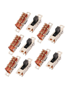 Micro Interruptor Deslizante DPDT uxcell 10 Piezas 2mm Panel