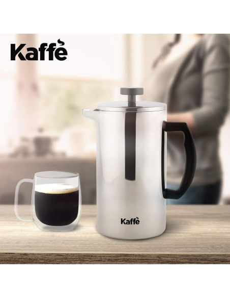Prensa Francesa Kaffe Acero Inoxidable 0.8L Doble Pared