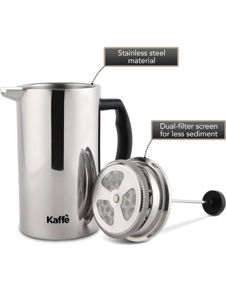 Prensa Francesa Kaffe Acero Inoxidable 0.8L Doble Pared
