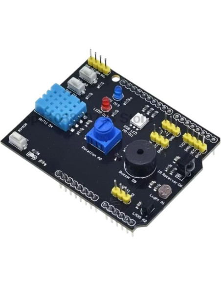 Tablero Sensor 9 en 1 DHT11 LM35 Temperatura Humedad LED RGB