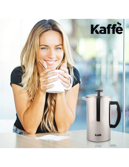 Prensa Francesa Kaffe Acero Inoxidable 0.8L Doble Pared