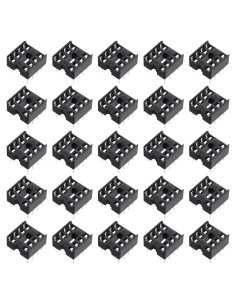 Adaptador de Zócalo DIP IC 8 Pines MECCANIXITY 100 Pcs 2.54mm