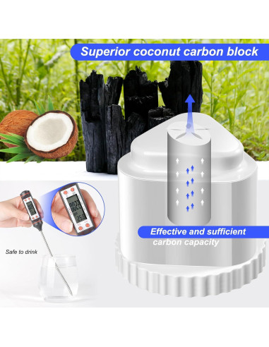 Paquete de 4 Filtros de Agua Linsuely para Jarra EPIC 567L