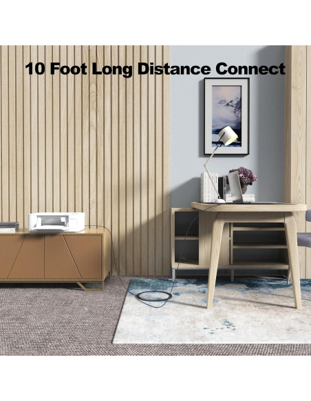 Cable de Impresora USB 2.0 FEMORO 10 Pies 2-Pack Alta Velocidad