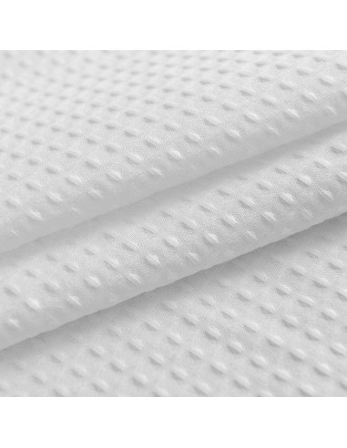 Cortina de Ducha Barossa Design 54x72 cm Tela Waffle Blanca
