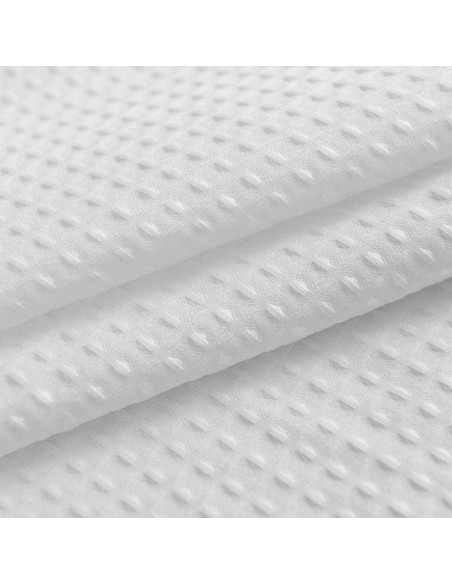 Cortina de Ducha Barossa Design 54x72 cm Tela Waffle Blanca