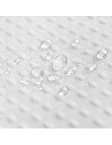 Cortina de Ducha Barossa Design 54x72 cm Tela Waffle Blanca