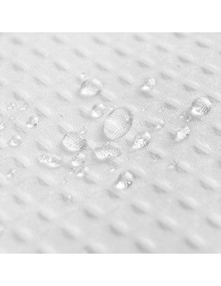 Cortina de Ducha Barossa Design 54x72 cm Tela Waffle Blanca