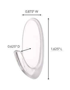Conjunto de Decoración de Pared Command - Clips y Ganchos Transparentes 2