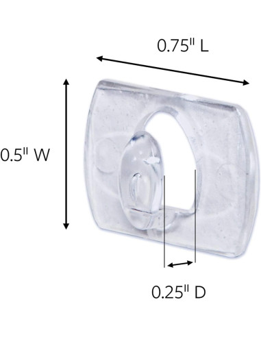 Conjunto de Decoración de Pared Command - Clips y Ganchos Transparentes