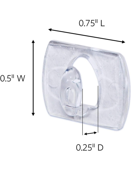 Conjunto de Decoración de Pared Command - Clips y Ganchos Transparentes