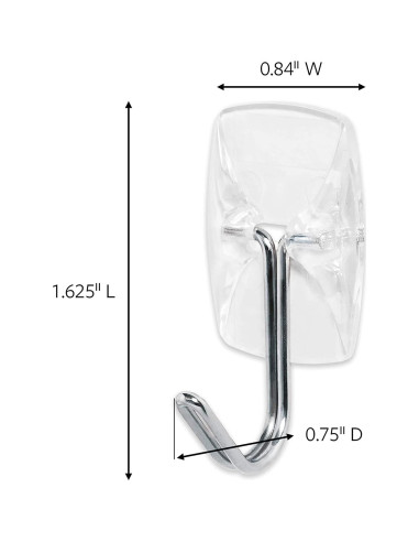 Conjunto de Decoración de Pared Command - Clips y Ganchos Transparentes