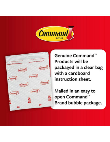 Conjunto de Decoración de Pared Command - Clips y Ganchos Transparentes