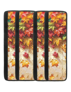 Cubierta de Mango Refrigerador Suhoaziia 2 Pcs Hojas de Arce 2