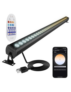 Luz de Lavado de Pared Inteligente Jabbatek W72CW 6CCT IP65