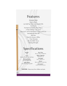 Difusor de Aceite Aromaterapia NOW 7521 de Bambú 150ml 2