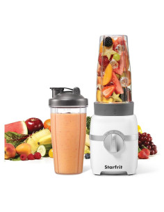Licuadora Personal Starfrit 300W 828ml 2 Tazas Acero Inoxidable