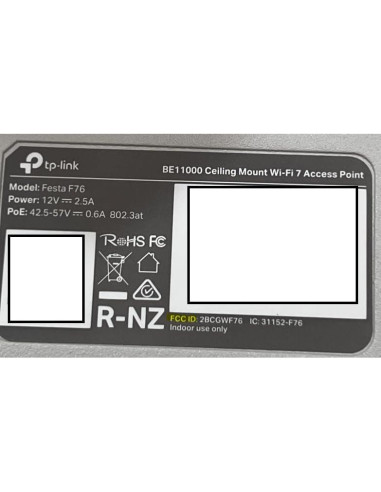 Punto de Acceso Inalámbrico TP-Link Festa F76 WiFi 7 11000 Mbps